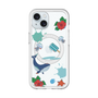 スリムプロテクションプレミアムケース with MagSafe［ DRAWING PAPER Blue ］