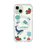 スリムプロテクションプレミアムケース with MagSafe［ DRAWING PAPER Blue ］