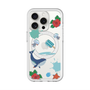 スリムプロテクションプレミアムケース with MagSafe［ DRAWING PAPER Blue ］
