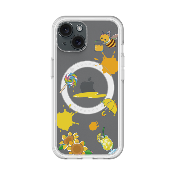 スリムプロテクションプレミアムケース with MagSafe［ DRAWING PAPER Yellow ］