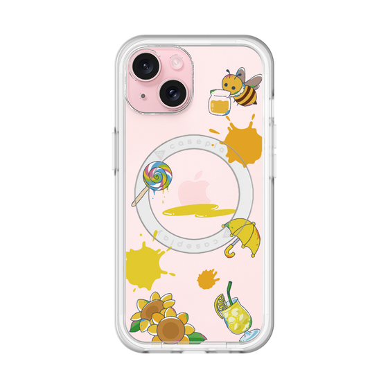 スリムプロテクションプレミアムケース with MagSafe［ DRAWING PAPER Yellow ］