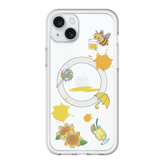 スリムプロテクションプレミアムケース with MagSafe［ DRAWING PAPER Yellow ］