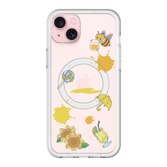 スリムプロテクションプレミアムケース with MagSafe［ DRAWING PAPER Yellow ］
