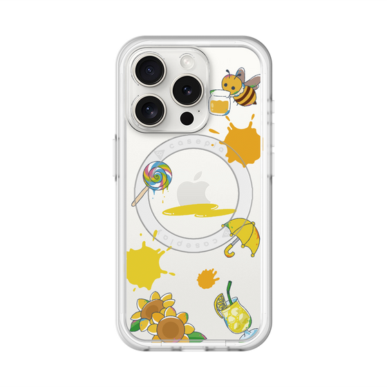 スリムプロテクションプレミアムケース with MagSafe［ DRAWING PAPER Yellow ］
