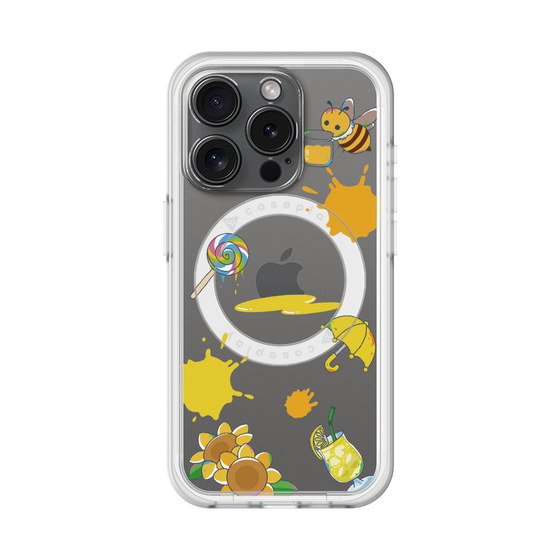 スリムプロテクションプレミアムケース with MagSafe［ DRAWING PAPER Yellow ］