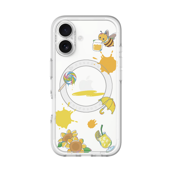スリムプロテクションプレミアムケース with MagSafe［ DRAWING PAPER Yellow ］