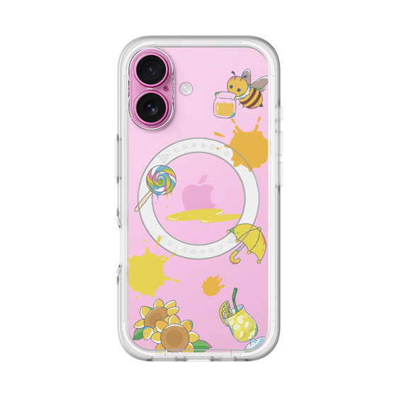 スリムプロテクションプレミアムケース with MagSafe［ DRAWING PAPER Yellow ］