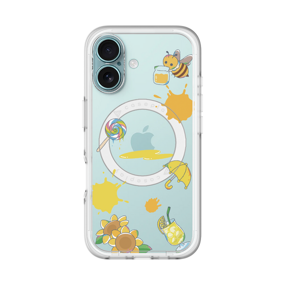 スリムプロテクションプレミアムケース with MagSafe［ DRAWING PAPER Yellow ］