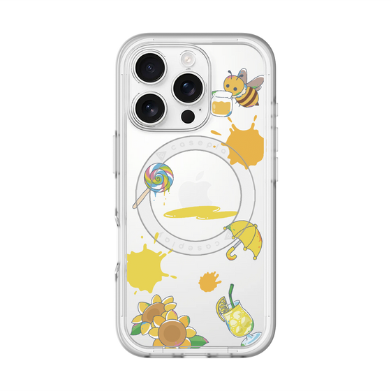 スリムプロテクションプレミアムケース with MagSafe［ DRAWING PAPER Yellow ］