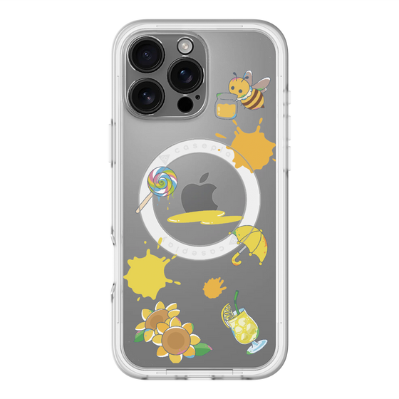 スリムプロテクションプレミアムケース with MagSafe［ DRAWING PAPER Yellow ］