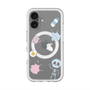 スリムプロテクションプレミアムケース with MagSafe［ DRAWING PAPER White ］