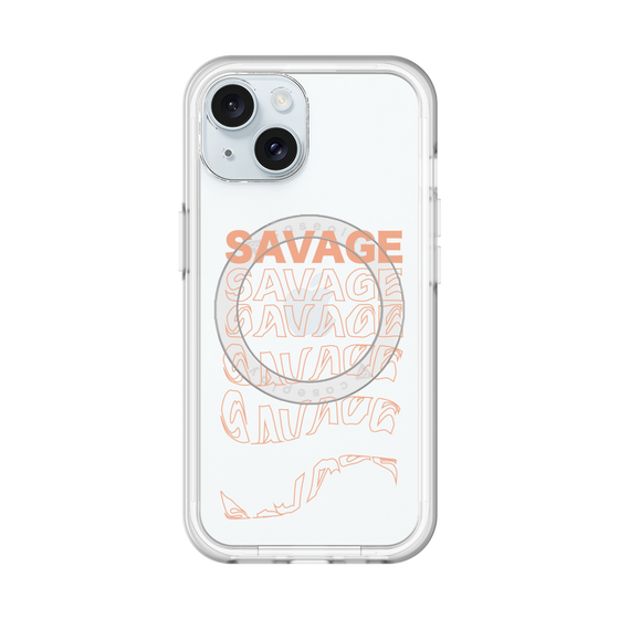 スリムプロテクションプレミアムケース with MagSafe［ SAVAGE Orange ］