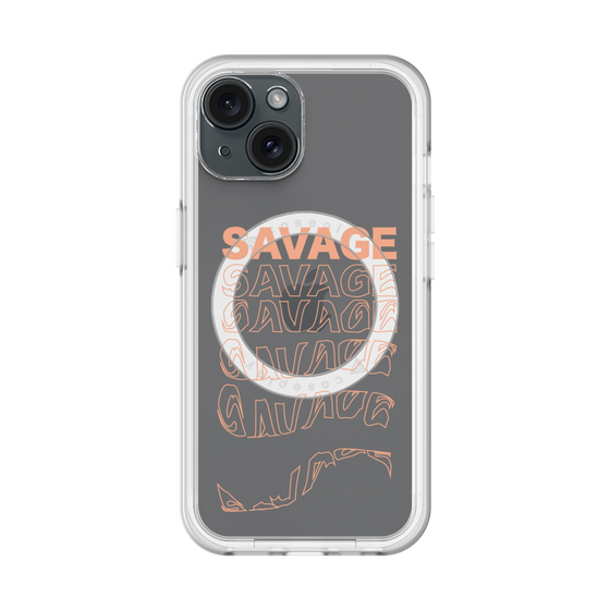 スリムプロテクションプレミアムケース with MagSafe［ SAVAGE Orange ］