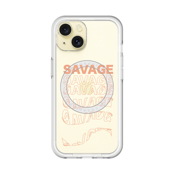 スリムプロテクションプレミアムケース with MagSafe［ SAVAGE Orange ］