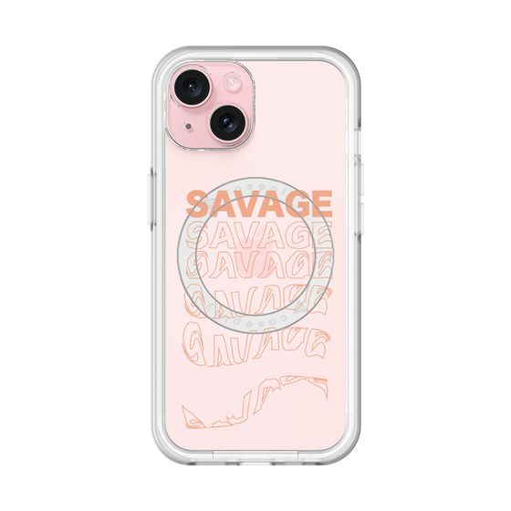 スリムプロテクションプレミアムケース with MagSafe［ SAVAGE Orange ］