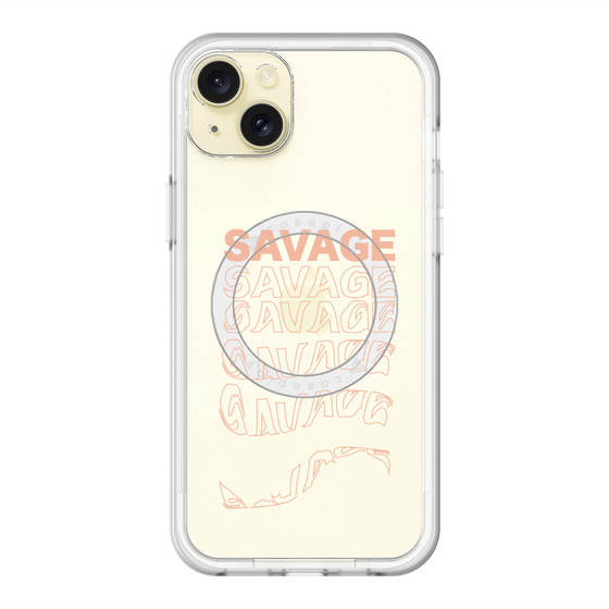 スリムプロテクションプレミアムケース with MagSafe［ SAVAGE Orange ］