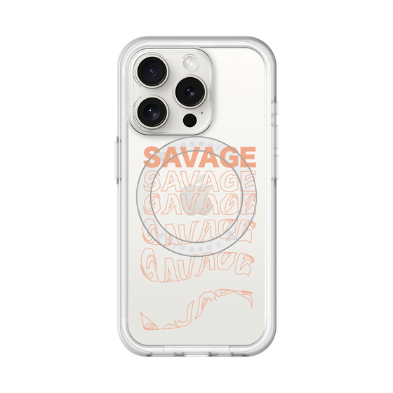 スリムプロテクションプレミアムケース with MagSafe［ SAVAGE Orange ］
