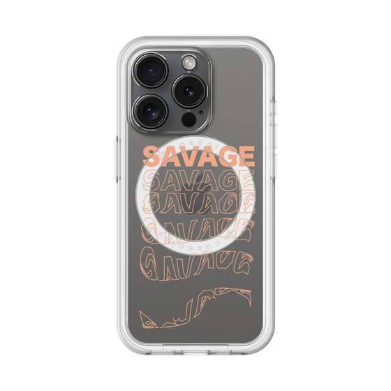 スリムプロテクションプレミアムケース with MagSafe［ SAVAGE Orange ］