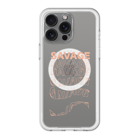 スリムプロテクションプレミアムケース with MagSafe［ SAVAGE Orange ］
