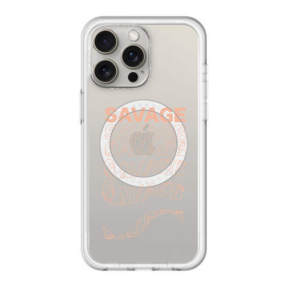 スリムプロテクションプレミアムケース with MagSafe［ SAVAGE Orange ］