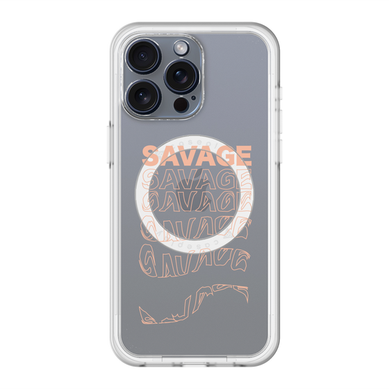 スリムプロテクションプレミアムケース with MagSafe［ SAVAGE Orange ］