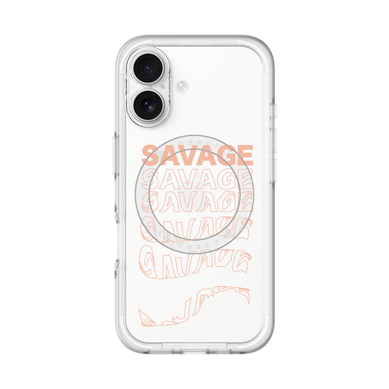 スリムプロテクションプレミアムケース with MagSafe［ SAVAGE Orange ］
