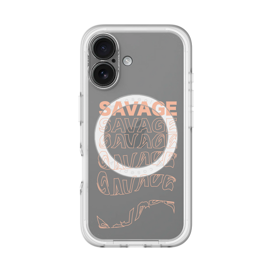 スリムプロテクションプレミアムケース with MagSafe［ SAVAGE Orange ］