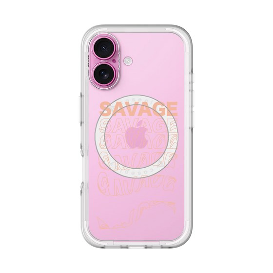 スリムプロテクションプレミアムケース with MagSafe［ SAVAGE Orange ］