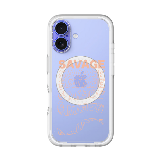 スリムプロテクションプレミアムケース with MagSafe［ SAVAGE Orange ］