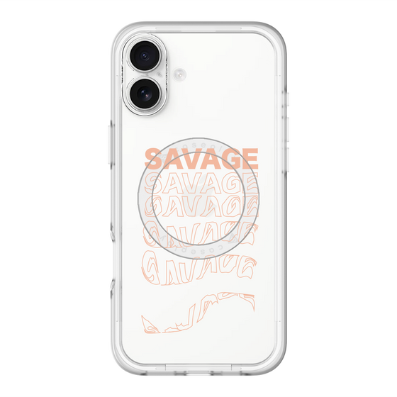 スリムプロテクションプレミアムケース with MagSafe［ SAVAGE Orange ］
