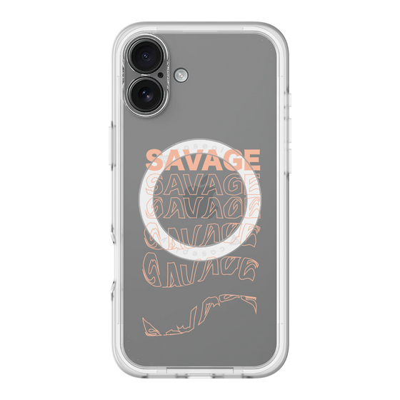 スリムプロテクションプレミアムケース with MagSafe［ SAVAGE Orange ］