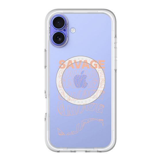 スリムプロテクションプレミアムケース with MagSafe［ SAVAGE Orange ］
