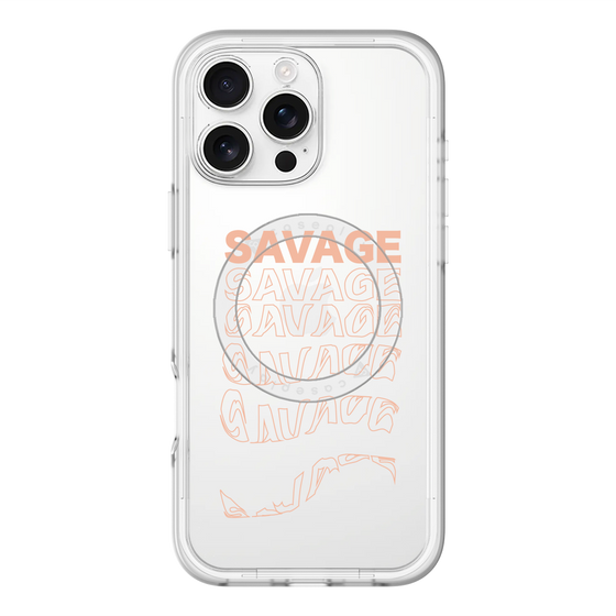 スリムプロテクションプレミアムケース with MagSafe［ SAVAGE Orange ］