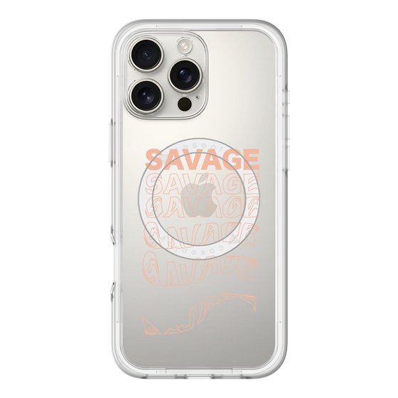 スリムプロテクションプレミアムケース with MagSafe［ SAVAGE Orange ］