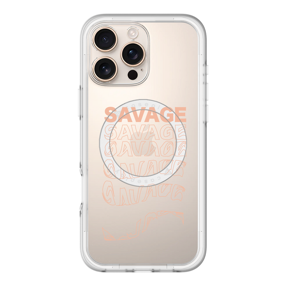 スリムプロテクションプレミアムケース with MagSafe［ SAVAGE Orange ］