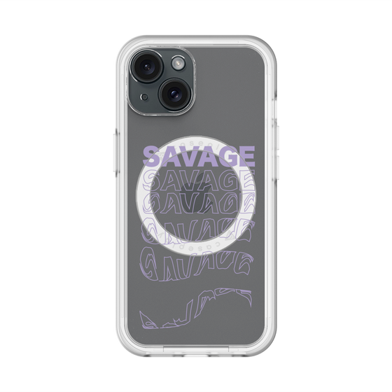 スリムプロテクションプレミアムケース with MagSafe［ SAVAGE Purple ］