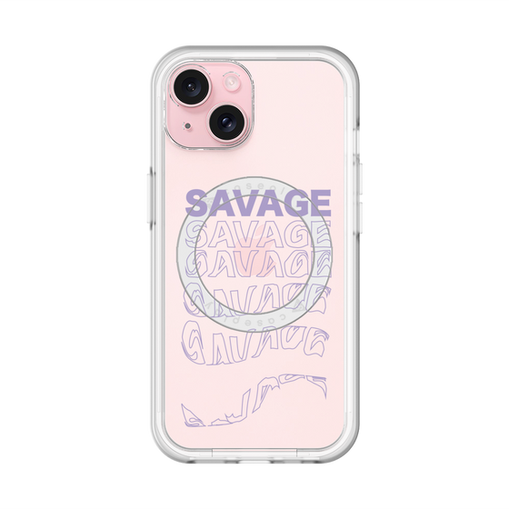スリムプロテクションプレミアムケース with MagSafe［ SAVAGE Purple ］
