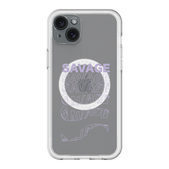 スリムプロテクションプレミアムケース with MagSafe［ SAVAGE Purple ］