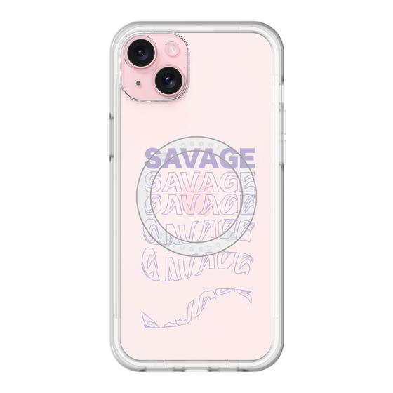 スリムプロテクションプレミアムケース with MagSafe［ SAVAGE Purple ］