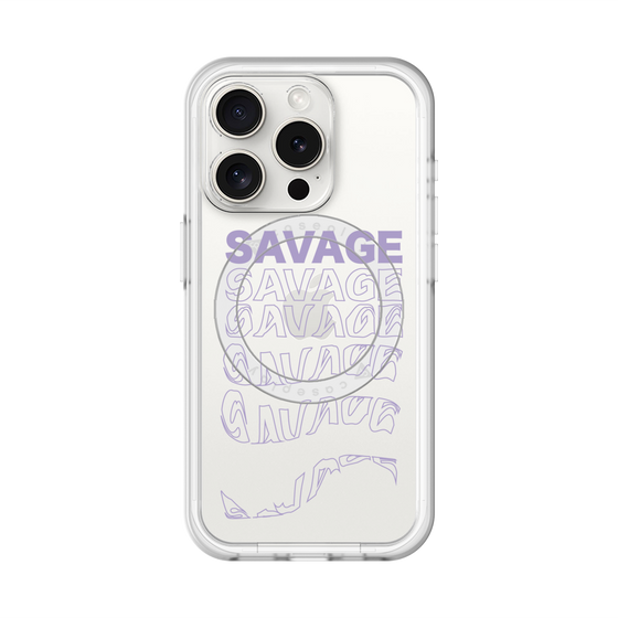 スリムプロテクションプレミアムケース with MagSafe［ SAVAGE Purple ］