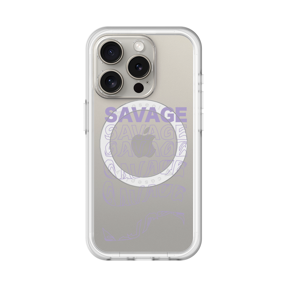 スリムプロテクションプレミアムケース with MagSafe［ SAVAGE Purple ］