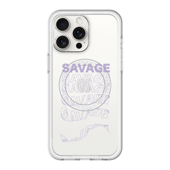 スリムプロテクションプレミアムケース with MagSafe［ SAVAGE Purple ］