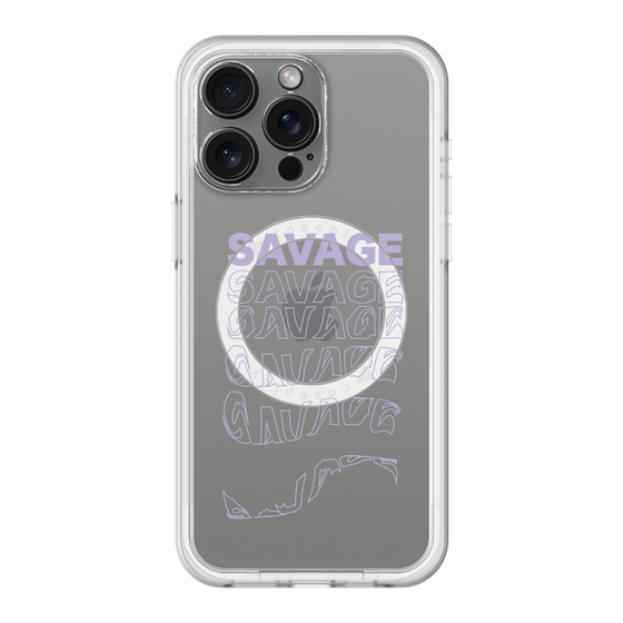 スリムプロテクションプレミアムケース with MagSafe［ SAVAGE Purple ］