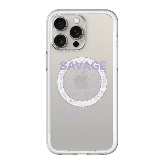 スリムプロテクションプレミアムケース with MagSafe［ SAVAGE Purple ］