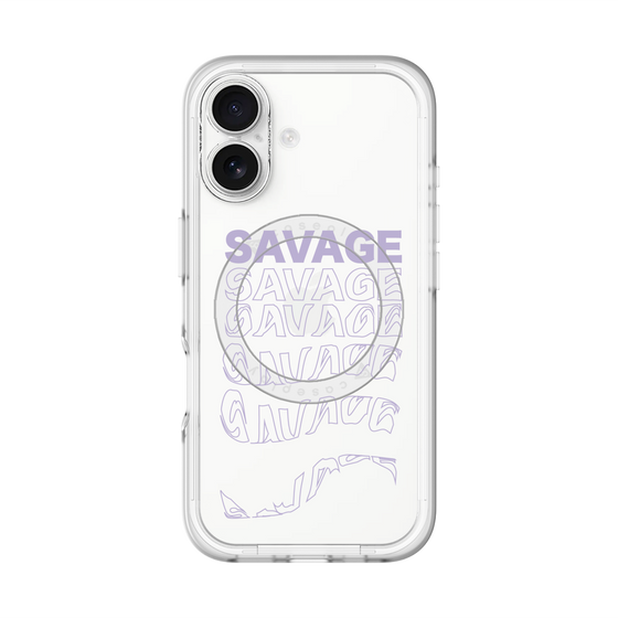 スリムプロテクションプレミアムケース with MagSafe［ SAVAGE Purple ］