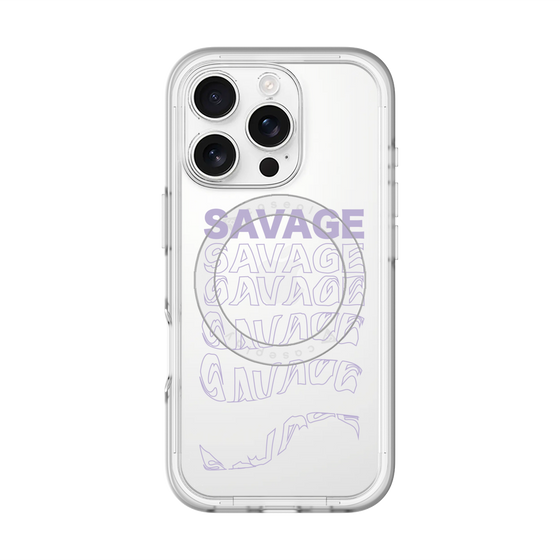 スリムプロテクションプレミアムケース with MagSafe［ SAVAGE Purple ］