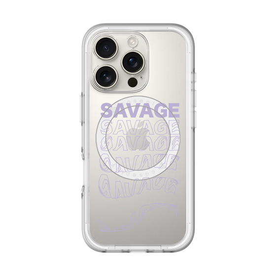 スリムプロテクションプレミアムケース with MagSafe［ SAVAGE Purple ］