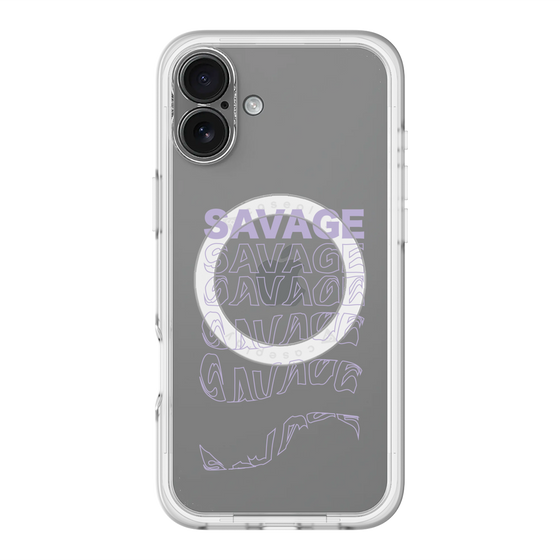 スリムプロテクションプレミアムケース with MagSafe［ SAVAGE Purple ］