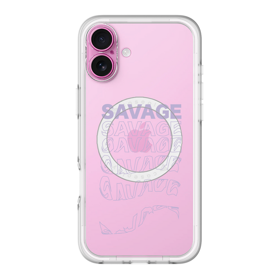 スリムプロテクションプレミアムケース with MagSafe［ SAVAGE Purple ］