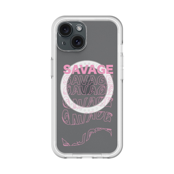 スリムプロテクションプレミアムケース with MagSafe［ SAVAGE Pink ］